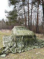 Маскировочная сетка 3х4м весна лето для автомобиля, пикапа, внедорожника и техники. Цвет "Листья зелёные №2"