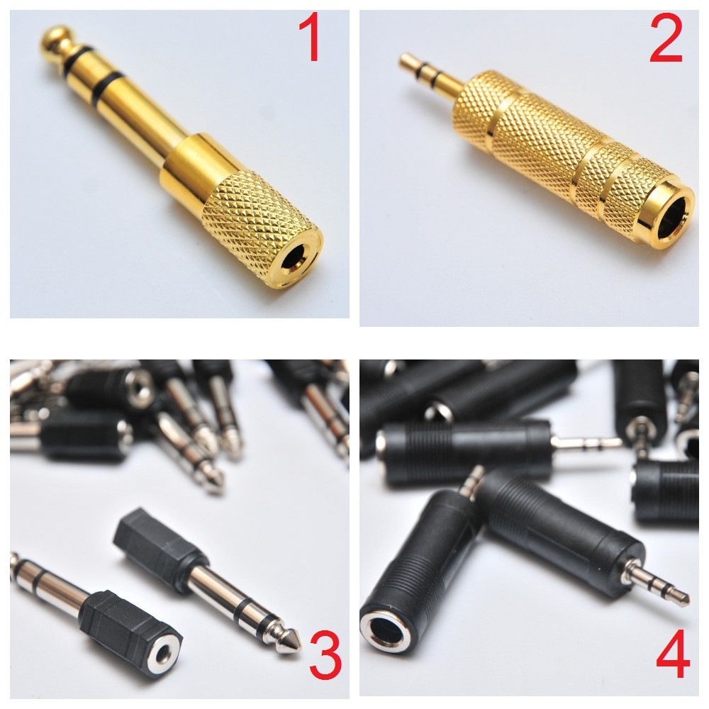 Перехідник з Jack 6.3 mm на мініджек 3,5 мм метал Мама-тато 6.5 mm, фото 1