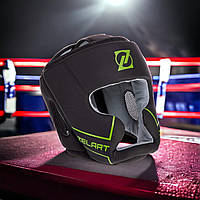 Боксерский шлем Zelart Fighter Leather M Зеленый