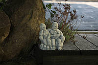 Садовая фигура, статуэтка Дед и баба Степановичи для декора сада изготовлен из цемента, ручной работы 16см