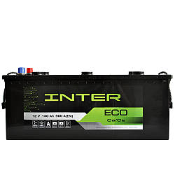 Акумулятор автомобільний INTER Eco 140Ah 900A L+