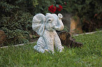 Садовая фигура, статуэтка Слон для декора сада изготовлен из цемента, ручной работы