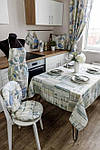 Скатертина Прованс бавовняна Клітина 180х136 см