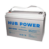 Акумулятор гелевий 12В 100 Ач для ДБЖ Hub Power HEG-12100