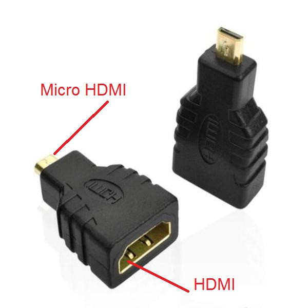 Адаптер HDMI micro прямий із роз'ємом папа-мама перехідник ХДМІ