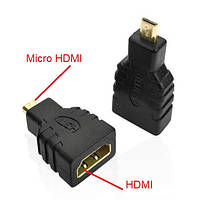 Адаптер HDMI micro прямий із роз'ємом папа-мама перехідник ХДМІ