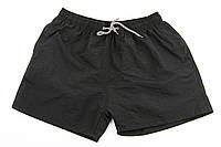 Мужские пляжные шорты батал для купания и прогулок (арт. 24-15-19) черный 62