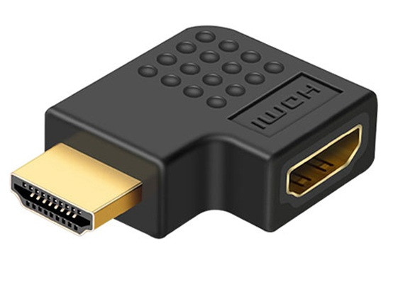 Адаптер HDMI 270 градусів з роз'ємом тато-мама перехідник горизонтальний ХДМІ, фото 1