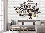 Сімейне дерево з лелеками  на 14 фото рамок, родинне дерево на стіну з фото рамками Лелеки, фото 3