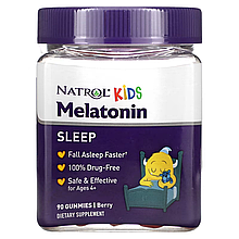 Мелатонін для дітей від 4 років, ягідний смак, 90 жувальних таблеток, Natrol