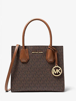 Жіноча сумка MICHAEL KORS Crossbody Mercer Medium Logo and Leather Accordion (35S1GM9M2B)