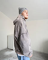 Худі оверсайз OGONPUSHKA Qoma Washed графіт, фото 9