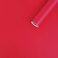 ПВХ плівка самоклеюча Червона Текстура 0,45*10м Рулон вінілова наклейка для меблів та стін декор