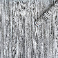 ПВХ плівка самоклеюча Сіре дерево дошки Ширина 67 см Рулон 10 м (0,67*10м) вінілова наклейка Текстура