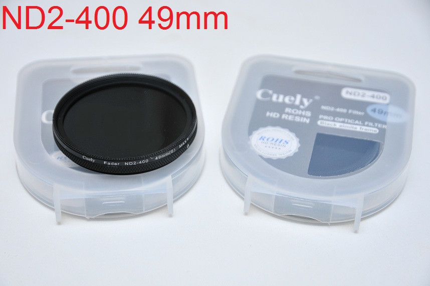 9 в 1 ND 49 мм Cuely ND2-400 Змінний нейтрально-сірий світлофільтр Vario, фото 1