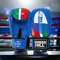 Боксерские перчатки Green Hill Boxing 14 унций Синий