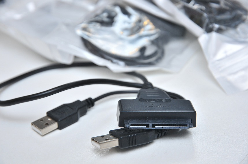 Перехідник ЮСБ для SSD 2.5 HDD USB 2.0 Slimline SATA 22pin 7+15pin