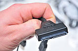 Перехідник ЮСБ для SSD 2.5 HDD USB 2.0 Slimline SATA 22pin 7+15pin, фото 4