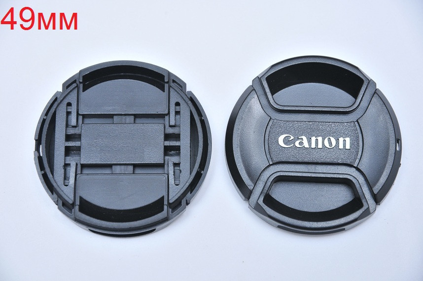 Кришка передня для об'єктивів 49мм з написом CANON, фото 1