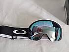 Гірськолижна маска Oakley Flight Path L (XL) Matte Black Лінза Prizm Sapphire Iridium, фото 7
