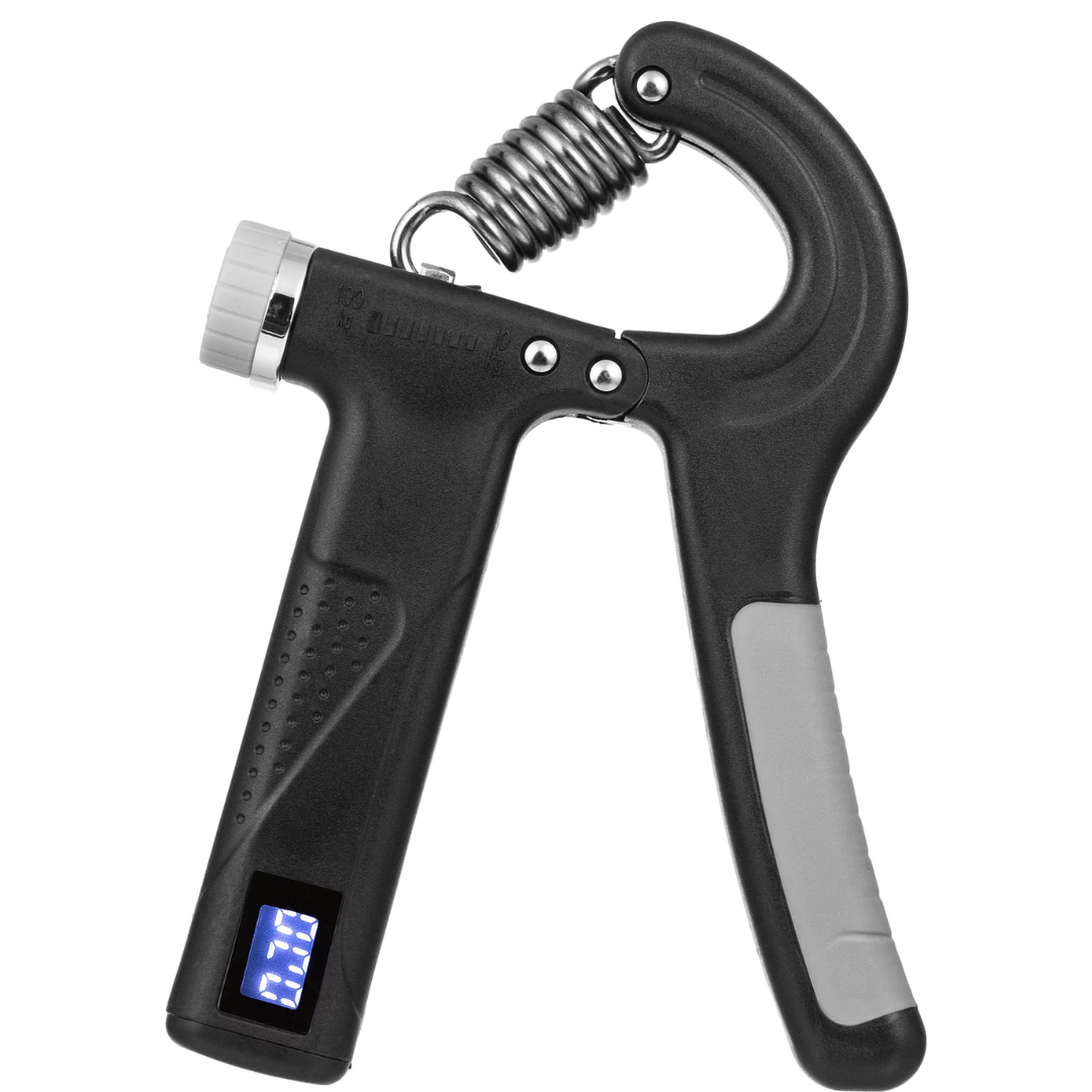 Еспандер регульований Gymtek 10-100кг з лічильником чорний, фото 1