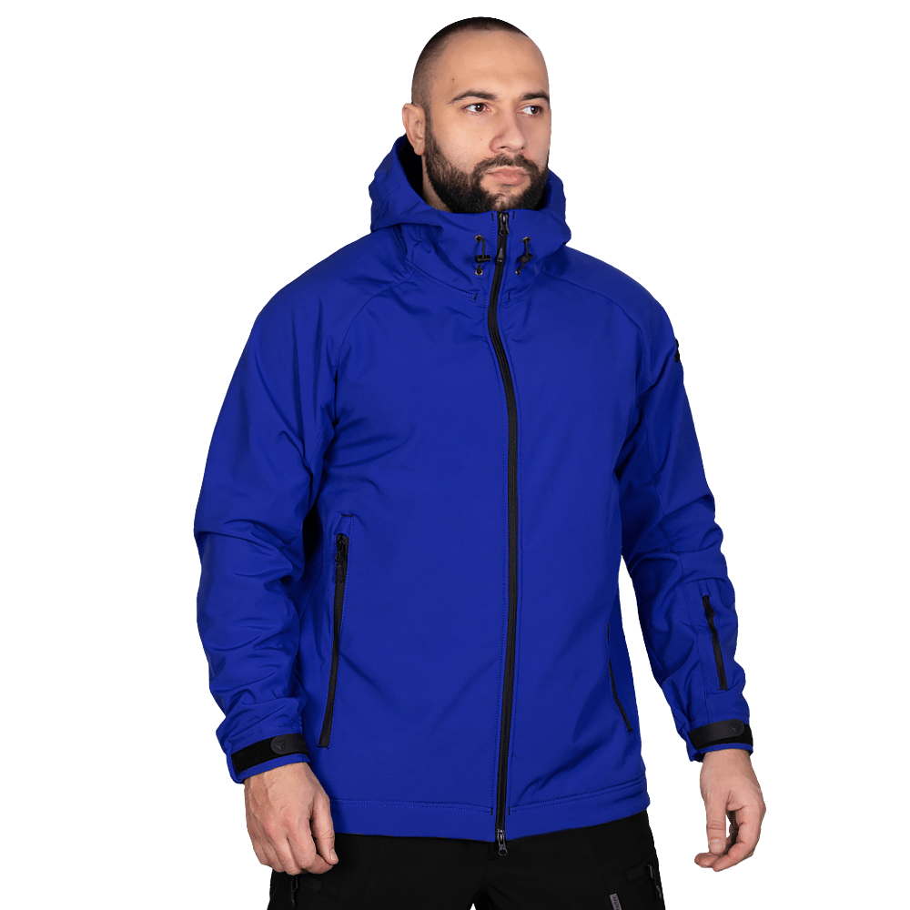 Куртка з оригінальної мембранної тканини SoftShell Rubicon Синя