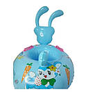 Надувний круг із сидінням і ручками безпеки 60*46 см Зайчик, фото 2