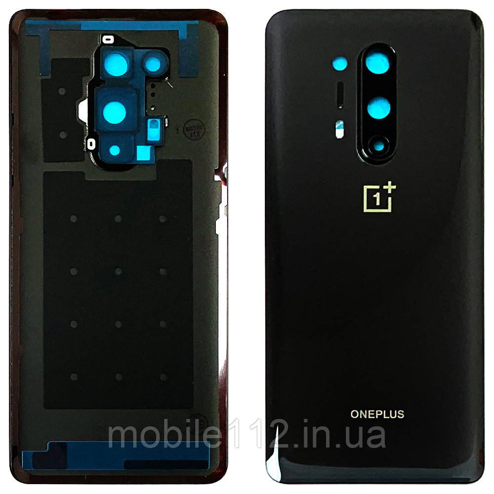 Задня кришка OnePlus 8 Pro чорна Original New зі склом камери