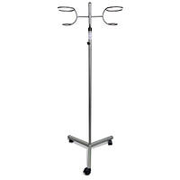 Штатив медичний регульований за висотою на колесах із фіксатором, Тип 1045