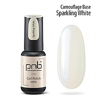 Camouflage Base Sparkling White Камуфлирующая база PNB, 4 ml фарфоровый молочный