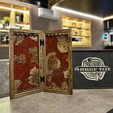 Нарди з натурального дерева та епоксидної смоли, ручна робота, фото 4