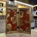 Нарди з натурального дерева та епоксидної смоли, ручна робота, фото 6