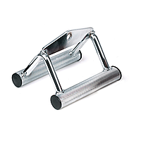 Ручка для тяги York Fitness подвійна (вузький паралельний хват), хром