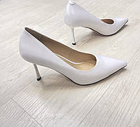 Туфлі білі весільне взуття. Білі жіночі туфлі