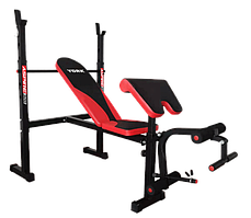 Лавка для жиму York Fitness ASPIRE 320 з стійкою для штанги та партою Скотта