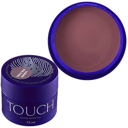 Рідкий полігель TOUCH Liquid Polygel №9, 15 мл світлий бежево-рожевий, фото 2