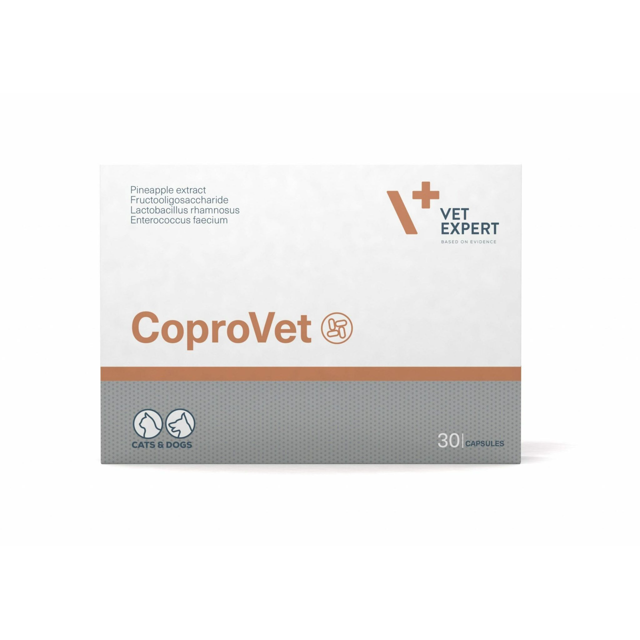 Vet Expert CoproVet КАПСУЛИ добавка проти поїдання фекалій для котів та собак, 30 шт. капсул