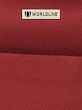 Валіза Франція тканина 4 колеса з розширенням велика L червона | 77х48х32(+5) см | 110 л | 4.3 кг | Worldline 620, фото 7