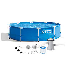 Каркасний басейн Intex 28202 (305x76 см) (Картріджний фільтр-насос 1 250 л/год), фото 3