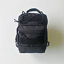 Сумка через плече тактична чорна, фото 5