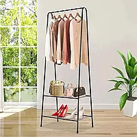 Универсальная напольная передвижная вешалка для одежды Coat Rack Traingular вертикальная стойка со штангой