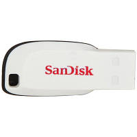 Оригінал! USB флеш накопитель SanDisk 16GB Cruzer Blade White USB 2.0 (SDCZ50C-016G-B35W) | T2TV.com.ua