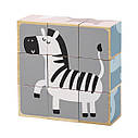 Дерев'яні кубики-пазл Viga Toys PolarB Звірята (44024), фото 8