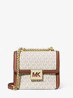 Женская сумка Michael Kors Sonia Small Logo Shoulder Bag (ванильная) ОРИГИНАЛ