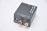 Конвертер з оптики на тюльпани RCA Toslink Digital to Analog для підключення телевізорів з оптичним виходом, фото 3