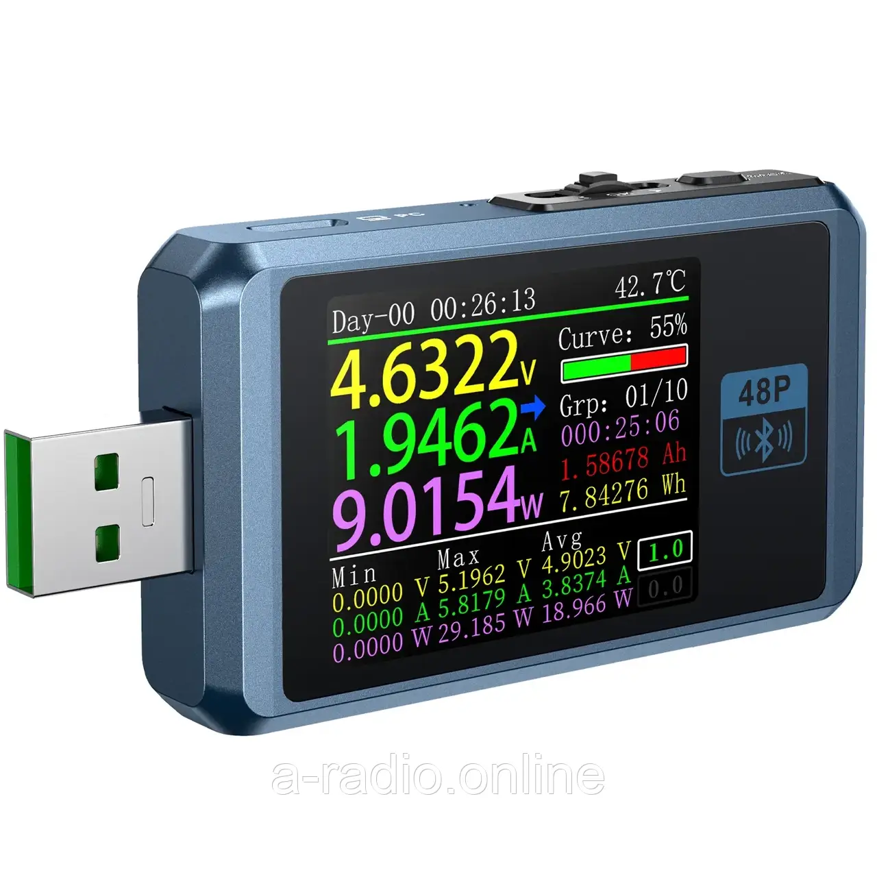 USB-тестер FNIRSI FNB48P без Bluetooth