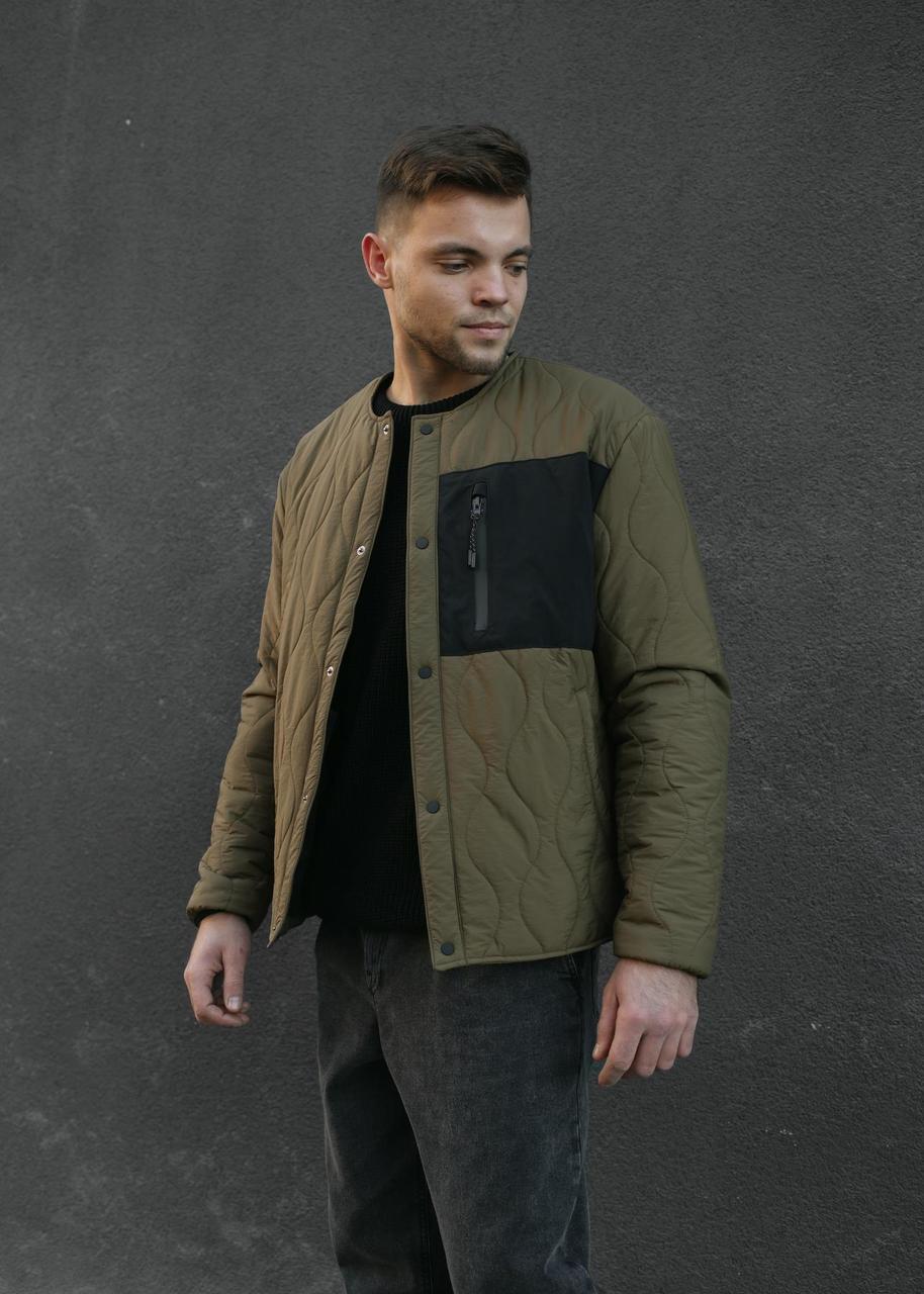 Стьобана куртка хакі від бренду ТУР розміри S, M, L, XL, фото 1