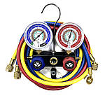 Mastercool 93661-EB R22, 410a, 407c манометричний колектор двохвентильний, шланги 150см