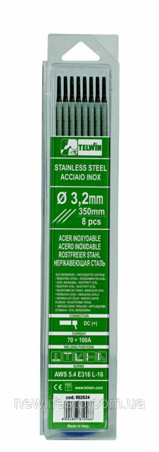 Рутилові зварювальні електроди для нержавіючої сталі 3.2  мм.      802624, фото 1