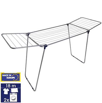 Розкладна Сушарка для білизни підлогова домашня Casa Si Merkur Pure 18m Silver (CS92235S04C) Австрія